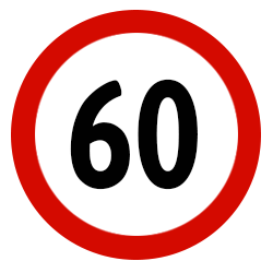 panneau de circulation 60